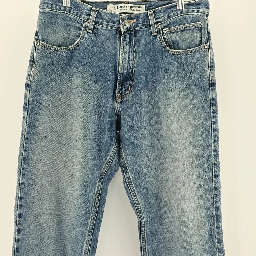 Harley-Davidson Jeans Mens 34x30 Blue Vintage Biker Motorcycle 90s Style Moto